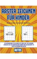 Bestes leichtes Zeichenbuch für Kinder (Raster zeichnen für Kinder - Autos): Dieses Buch bringt Kindern bei, wie man Comic-Tiere mit Hilfe von Rastern zeichnet