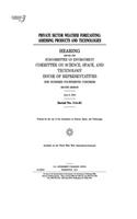 Private Sector Weather Forecasting
