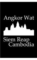 Angkor Wat in Siem Reap Cambodia - Lined Notebook with Black Cover