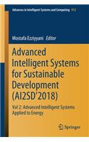 Advanced Intelligent Systems for Sustainable Development (Ai2sd'2018)