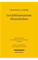 Geschäftsimmanente Abstandnahme