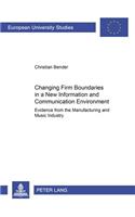 Changing Firm Boundaries in a New Information and Communication Environment