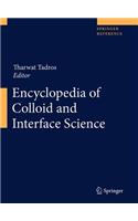 Encyclopedia of Colloid and Interface Science 2 Volume Set