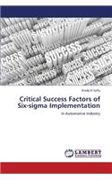 Critical Success Factors of Six-SIGMA Implementation