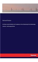 Raub und die Rückkehr der Persephone in ihrer Bedeutung für die Mythologie, Literatur- und Kunstgeschichte