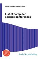 List of Computer Science Conferences