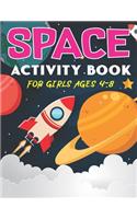 Space Activity Book for Girls Ages 4-8