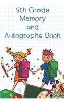 5th Grade Memory and Autographs Book