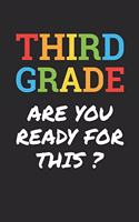 Back to School Notebook 'Third Grade Are You Ready For This' - Back To School Gift - 3rd Grade Writing Journal