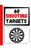 60 Shooting Targets: Large Paper Perfect for Rifles / Firearms / BB / AirSoft / Pistols / Archery & Pellet Guns