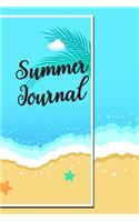 Summer Journal: Beach Vacation and Holiday Gift Lined Notebook Small 6 x 9 Size 120 pages