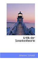 Kritik Der Sonantentheorie