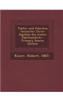 Topfer Und Fabriken Verzierter Terra-Sigillata Des Ersten Jahrhunderts