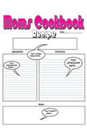 Moms Cookbook - Premium Pink Blank Recipe Book Just For Mom