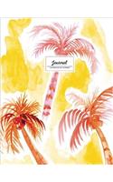 Watercolor Art Journal / Notebook: Tropical Palm Trees, Large (Watercolor Soft Cover Notebook)