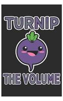 Turnip The Volume: Cute Guitar Tabs Paper, Awesome Radish Funny Design Cute Kawaii Food / Journal Gift (6 X 9 - 120 Guitar Tabs Paper Pages)