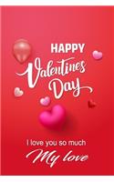 Happy Valentines Day I love you so much my love