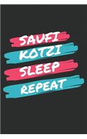 Eat Sleep Kotzi Repeat Notizbuch