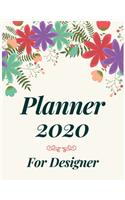 Planner 2020 for Designer: Jan 1, 2020 to Dec 31, 2020: Weekly & Monthly Planner + Calendar Views (2020 Pretty Simple Planners)