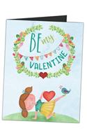 Be My Valentine: Playful Be My Sweet Heart Blank Lined Writing Journal (Alternative Card) For Girls