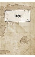 Togo: Ruled Travel Diary Notebook or Journey Journal - Lined Trip Pocketbook for Men and Women with Lines