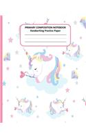 PRIMARY COMPOSITION NOTEBOOK Handwriting Practice Paper