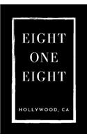 Social Media Address Contact Book - Eight One Eight Hollywood, CA