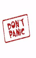 Don't panic: Scuba Diving - Journal - Large 8.5 x 11 inches - 100 pages