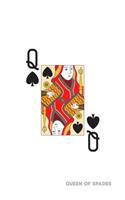 Queen Of Spades: Poker Card Notebook With Lined Wide Ruled Paper For Work, Home Or School. Cool Notepad Journal For Taking Notes, Diaries Or Journaling For Poker Fan