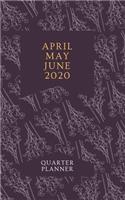 April May June 2020 Quarter Planner