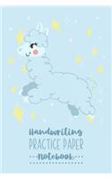 Handwriting Practice Paper Notebook