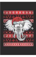 Ugly Christmas - Elephant: Small Lined Notebook (6 X 9 -120 Pages) - Ugly Christmas Gift and Holiday Planner For Women, Men, Teens And Kids