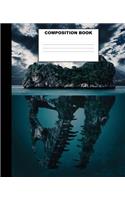Skull Composition Book: Skull Composition Notebook. 132 Pages Wide Ruled 7.5x9.25. Skull Journal Notebook