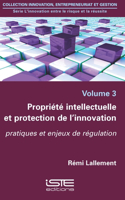 Propriete intellectuelle et protection de l'innovation: pratiques et enjeux de regulation