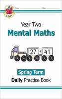 KS1 Mental Maths Year 2 Daily Practice Book: Spring Term: (CGP Year 2 Daily Workbooks)