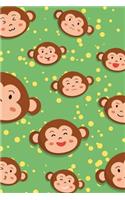 Monkey Notebook: Blank Lined Journal, Softcover (6x9 Inches) with 120 Pages