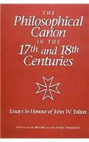 Philosophical Canon in the Seventeenth and Eighteenth Centuries