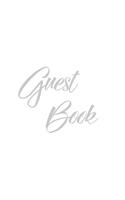 Silver Guest Book, Weddings, Anniversary, Party's, Special Occasions, Memories, Christening, Baptism, Wake, Funeral, Visitors Book, Guests Comments, Vacation Home Guest Book, Beach House Guest Book, Comments Book and Visitor Book (Hardback)