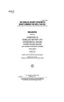 The Homeland Security Department's budget submission for fiscal year 2017: hearing before the Committee on Homeland Security and Governmental Affairs, United States Senate, One Hundred Fourteenth Congress, second session, M