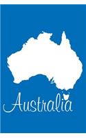 Australia - Cobalt Blue Blank Notebook