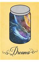 Dream Journal - Rainbow Watercolor Dream Jar (Yellow)