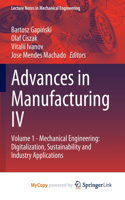 Advances in Manufacturing IV