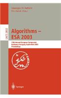 Algorithms - ESA 2003