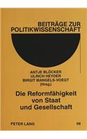 Die Reformfaehigkeit von Staat und Gesellschaft