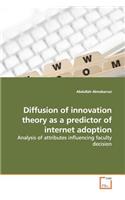 Diffusion of innovation theory as a predictor of internet adoption