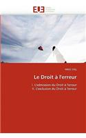 Droit À l'Erreur