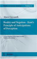 Reality and Negation - Kant's Principle of Anticipations of Perception