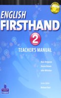 English Firsthand 2 Teacher's Manual [With CDROM]