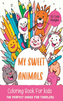 My Sweet Animals Coloring Book For Kids