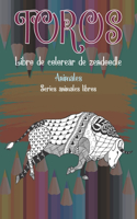 Libro de colorear de Zendoodle - Series Animales Libros - Animales - Toros